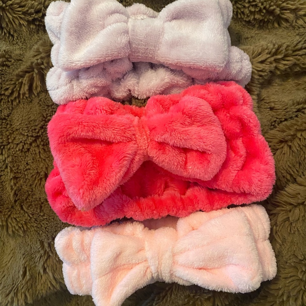 3 Pack Spa/Shower headbands